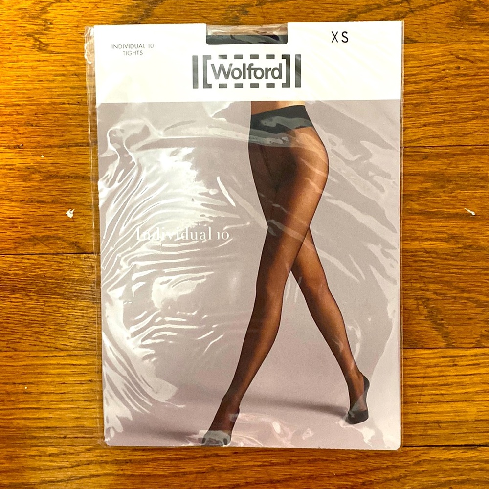 NWT Wolford Black Individual 10 Tights